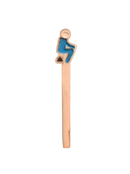 Man Pooping Cribbage Board Pegs