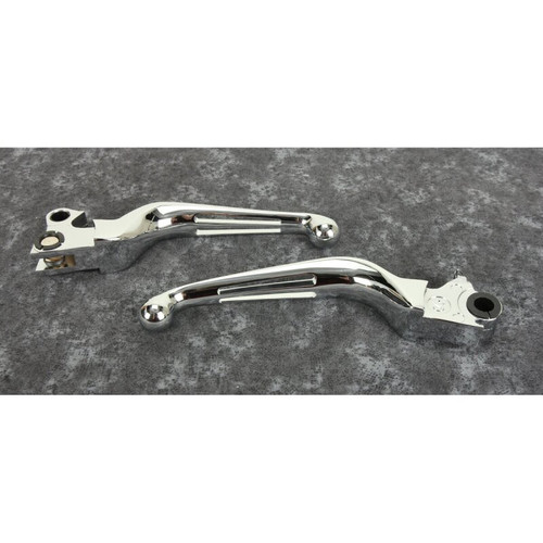 Bikers Choice 96-16 BigTwin 96-03 XL Chrome Slotted Lever Set Cable Clutch Only - 482715 User 1