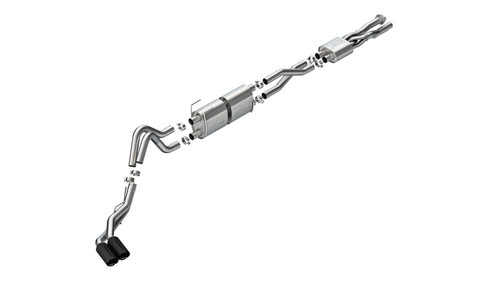 Borla 20-26 Ford F250/F350 SD 7.3L V8 CC SB (160in WB) (SRW) S-Type Cat-Back Exhaust - Brawler Black - 141016BRCB Photo - Primary