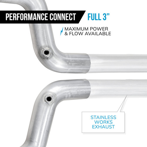 Stainless Works 15-25 Mustang GT Lead Pipe Kit - Performance Connect - M15LDSPC Photo - Primary