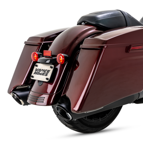 Vance & Hines 17-23 Harley-Davidson Touring/CVO Touring/Trike Twin Slash Round Slip-ons - 46672 Photo - Primary