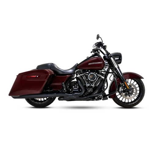 Vance & Hines 17-24 Harley-Davidson Trike Road Glide 3 FreeWheeler FLRT Twin Slash Slip-ons - Black - 46796 Photo - Primary