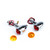 Bikers Choice 1 7/16 Inch Dia Chrome Mini Bullet Marker Light Dual Filament Amber Lens Pr Universal - 489618 User 1