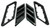 Roush 2015-2023 Roush Mustang Fender Vent Heat Extractors - Gloss Black - 422326 Photo - Close Up