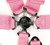 NRG 5PT 3in. Seat Belt Harness / Cam Lock - Pink - SBH-B6PCPK Photo - Close Up