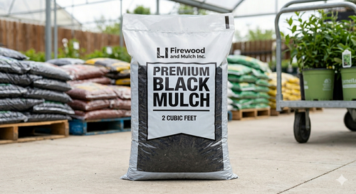 Premium Midnight Black Wood Mulch (2 cu. ft. Bag)