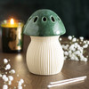 Oil Burner - Green Mushroom