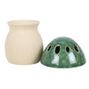 Oil Burner - Green Mushroom