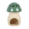Oil Burner - Green Mushroom