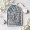 Wall Plaque - Silver Moonflowers