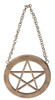 Pentagram Wall Mirror - brass