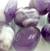 Amethyst tumbled stone