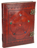 Large Leather Journal with Pentagram