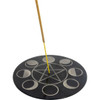 Pentagram Moon Incense Plate