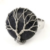 Ring Crystal Wire Tree - Blue Goldstone