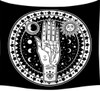 Psychic Hand Tapestry - Black