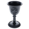 Cast Iron Candle Holder - Raven Pentacle chalice