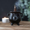 Incense Holder - Cauldron with Crescent Moon