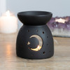 Oil Burner - Matt Black Moon