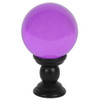 Crystal Ball on tall stand - purple large