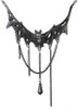 Gothic Villa Diodati Bat Necklace with chains