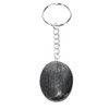 Keyring - Worry stone hematite