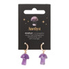 Earrings - Crystal Mushrooms