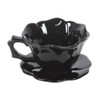 Tea Cup and Saucer - Black Rose Tea Cup and Saucer - Black Rose