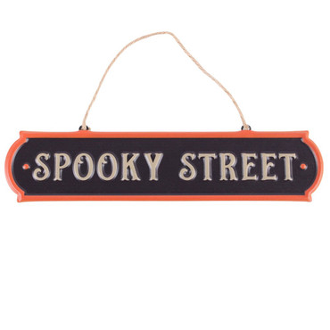 Metal Sign - Spooky Street