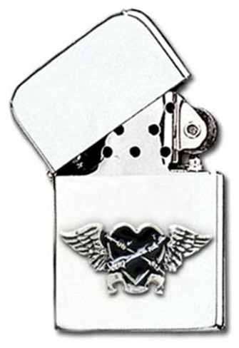 Black Heart Petrol Lighter