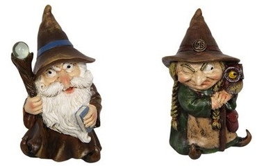 Old Witch and Wizard pair