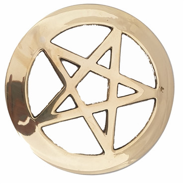 Medium Brass Pentagram