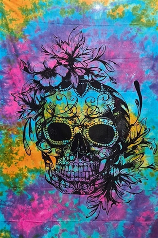 Pretty Skull Tapestry