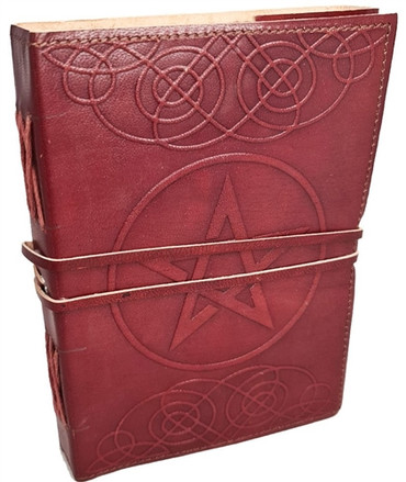 Leather Journal with Pentagram