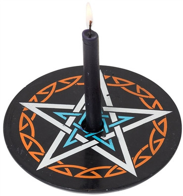 Soapstone Pentagram candle holder