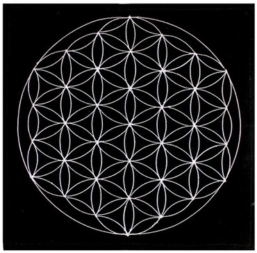 Flower of Life Velvet Mat