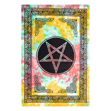 Pastels Pentagram Tapestry