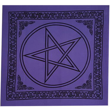 Purple Pentagram Altar Cloth