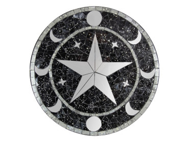 Wall Mosaic with Moon and Pentagram