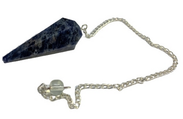 Pendulum Faceted Stone Crystal - Lepidolite