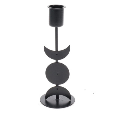 Tall Triple Moon candle holder