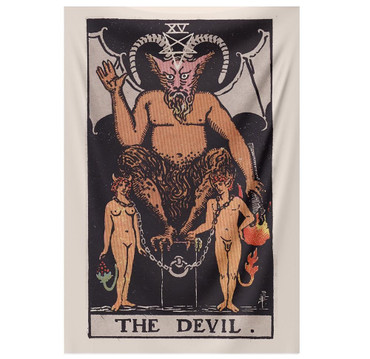 Tarot Card Tapestry - The Devil