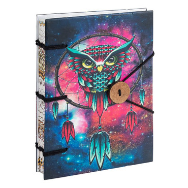 Paper Journal with Dreamcatcher Owl