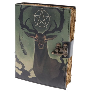 Leather Journal - Elemental Deer Print