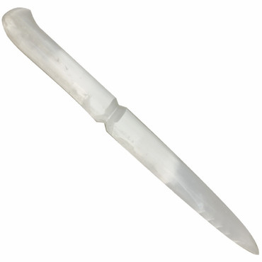 Selenite Athame - long