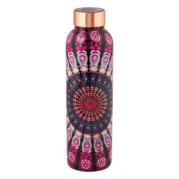 Copper Water Bottle - Mandala