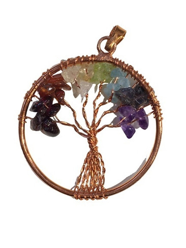 Copper Wire pendant - Tree of Life