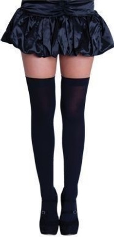 Stockings - Plain Black Thigh High
