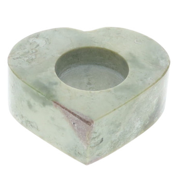 heart candle holder - serpentine infinite