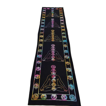 Triple Moon Pentagram Altar Cloth For Tarot & Divination - Soft Velveteen